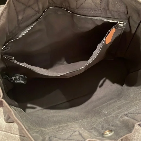 Hermes Grey Mini Tote Stripe Handle Handbag - Picture 5 of 16